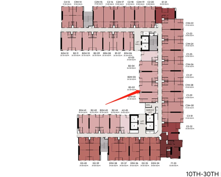 Aspire Sukhumvit-Rama 4 M04359 สตูดิโอ 26.5ตร.ม.