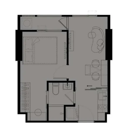 COBE Ratchada-Rama 9 M04348 1 ห้องนอน 33.1ตร.ม.