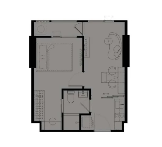COBE Ratchada-Rama 9 M04356 1 ห้องนอน 33.1ตร.ม.
